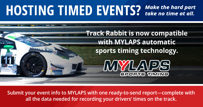 Hosting timed events? Track Rabbit is now compatible with MYLAPS automatic sports timing technology!